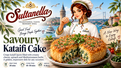 Savoury Kataifi Cake Recipe